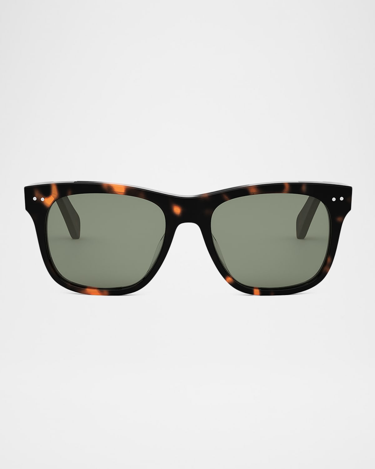 Men's Celine Thin Acetate Square Sunglasses