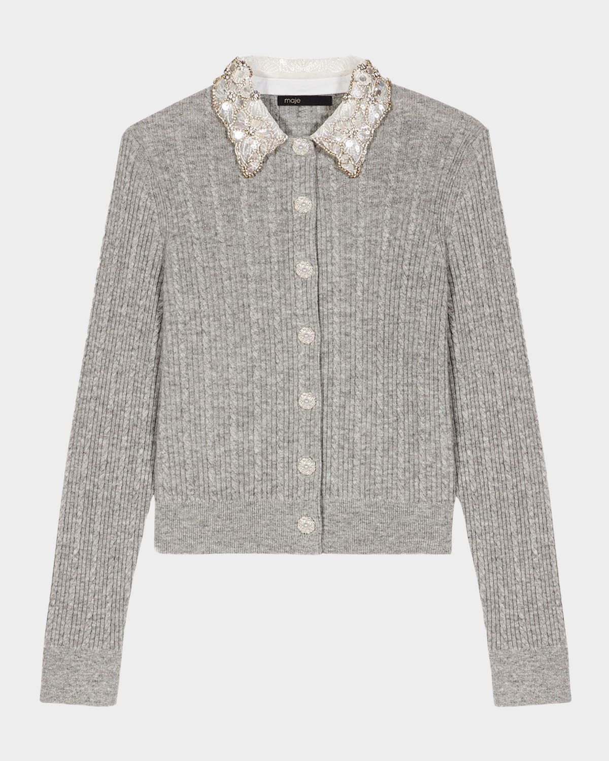 Miniou Cable-Knit Cardigan