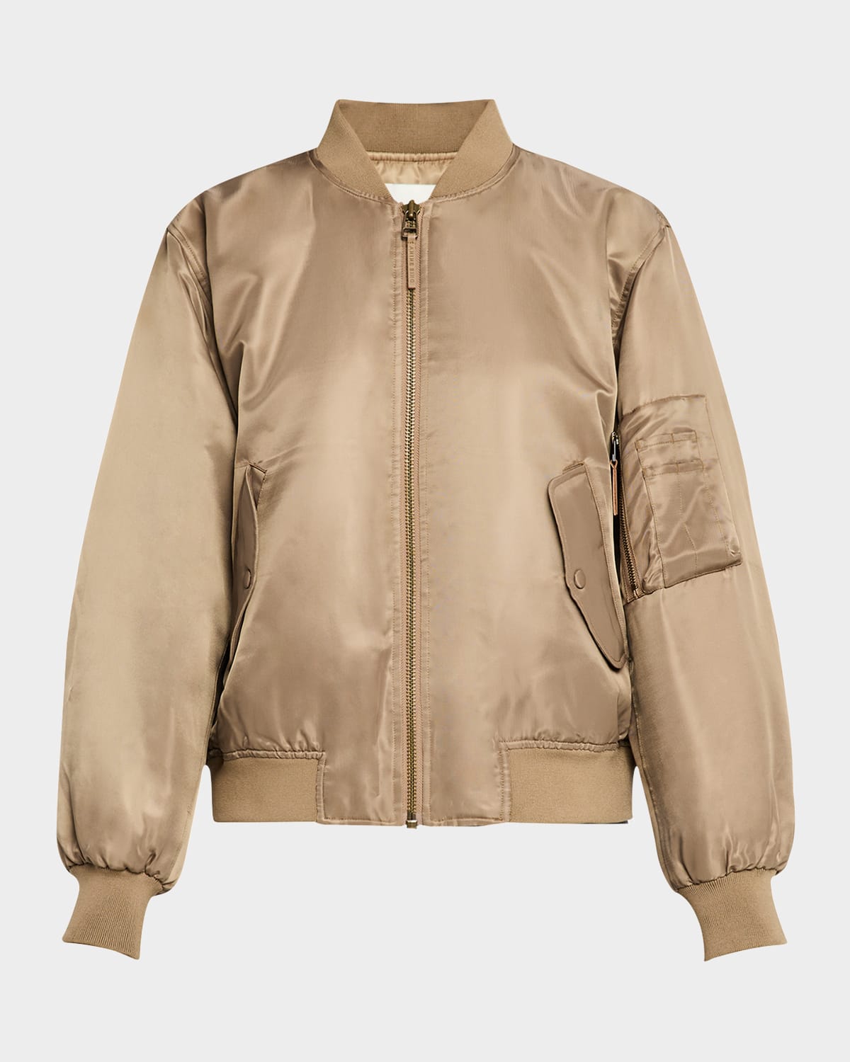 Shop Anine Bing Leon Bomber Jacket In Dark Green