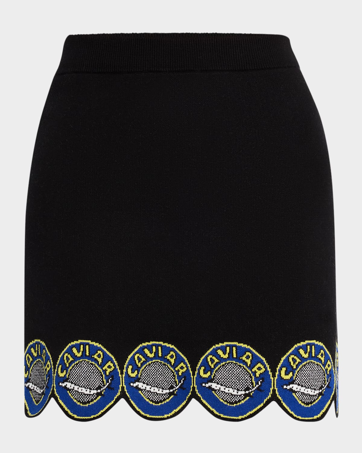 Rachel Antonoff Caviar Mini Skirt In Black