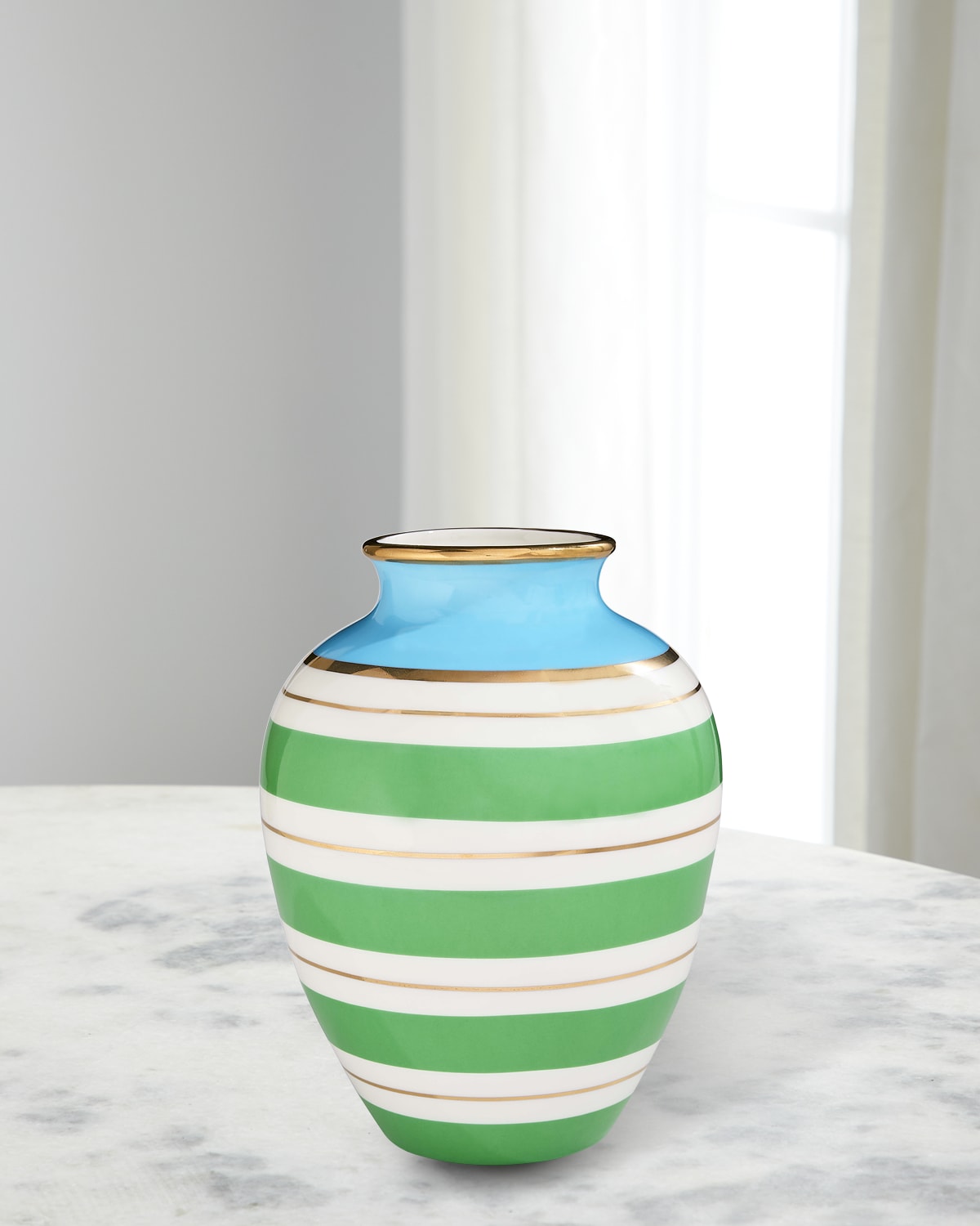 Jonathan Adler Portofino Urn Vase In Bluegreen