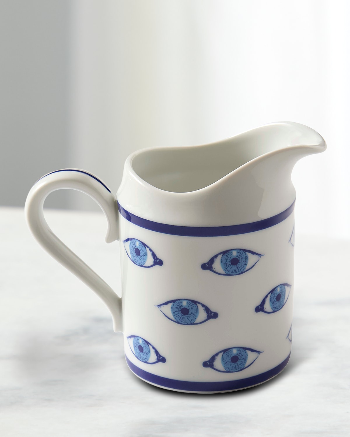 Jonathan Adler Druggist Creamer Carafe In Bluewhite