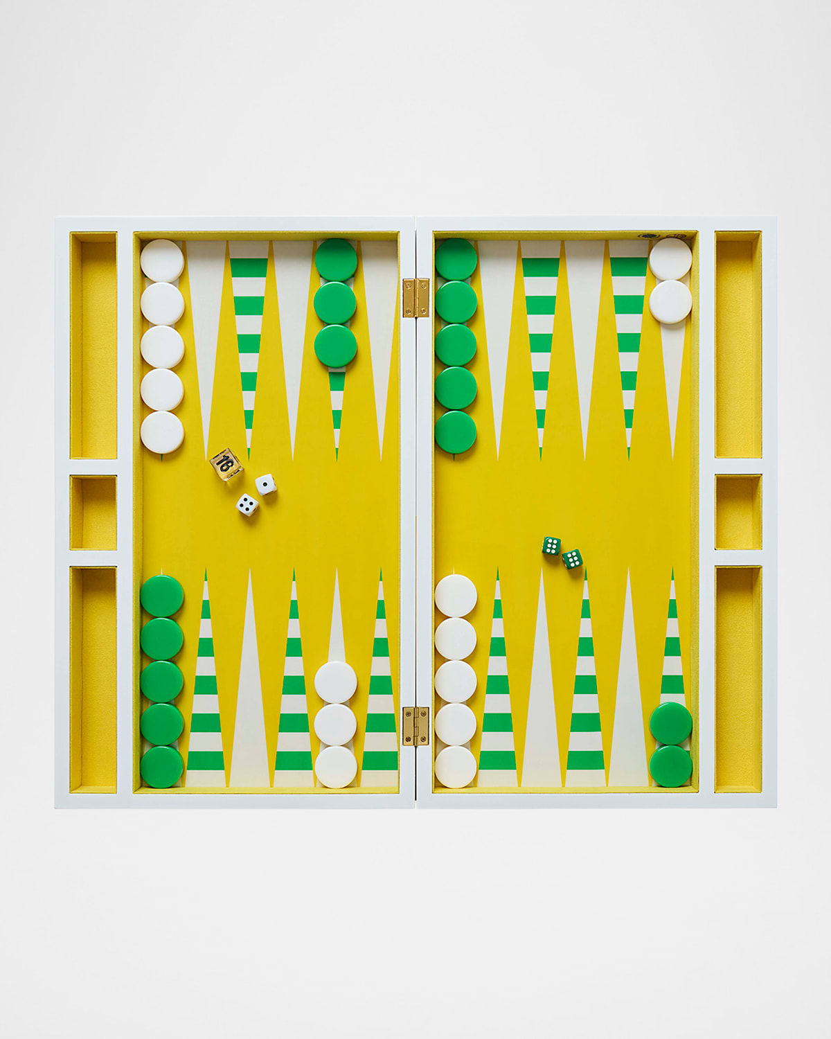 Jonathan Adler Copenhagen Backgammon Set In Yellowgreen