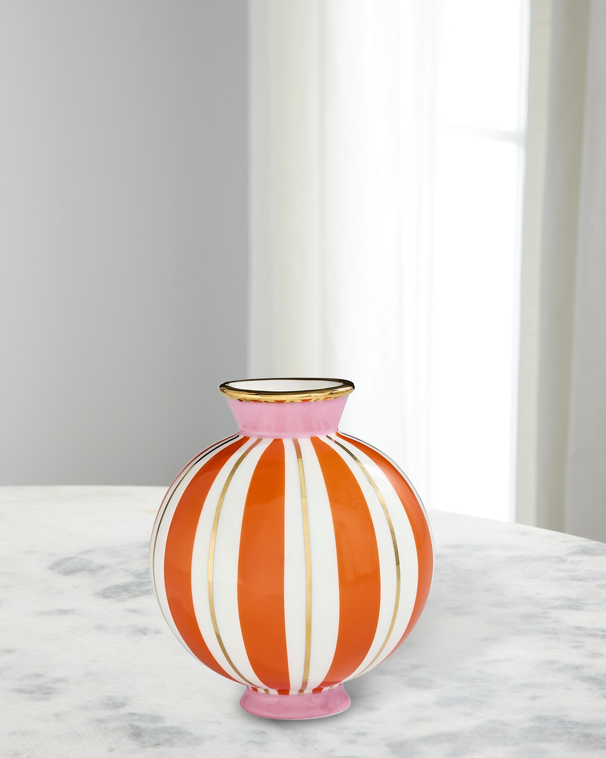 Jonathan Adler Portofino Bud Vase In Orangepink