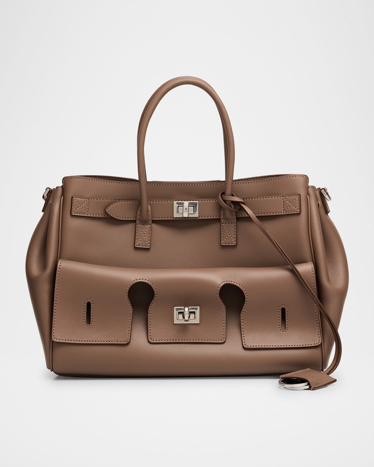Balenciaga Bel Air Small Carryall In Brown