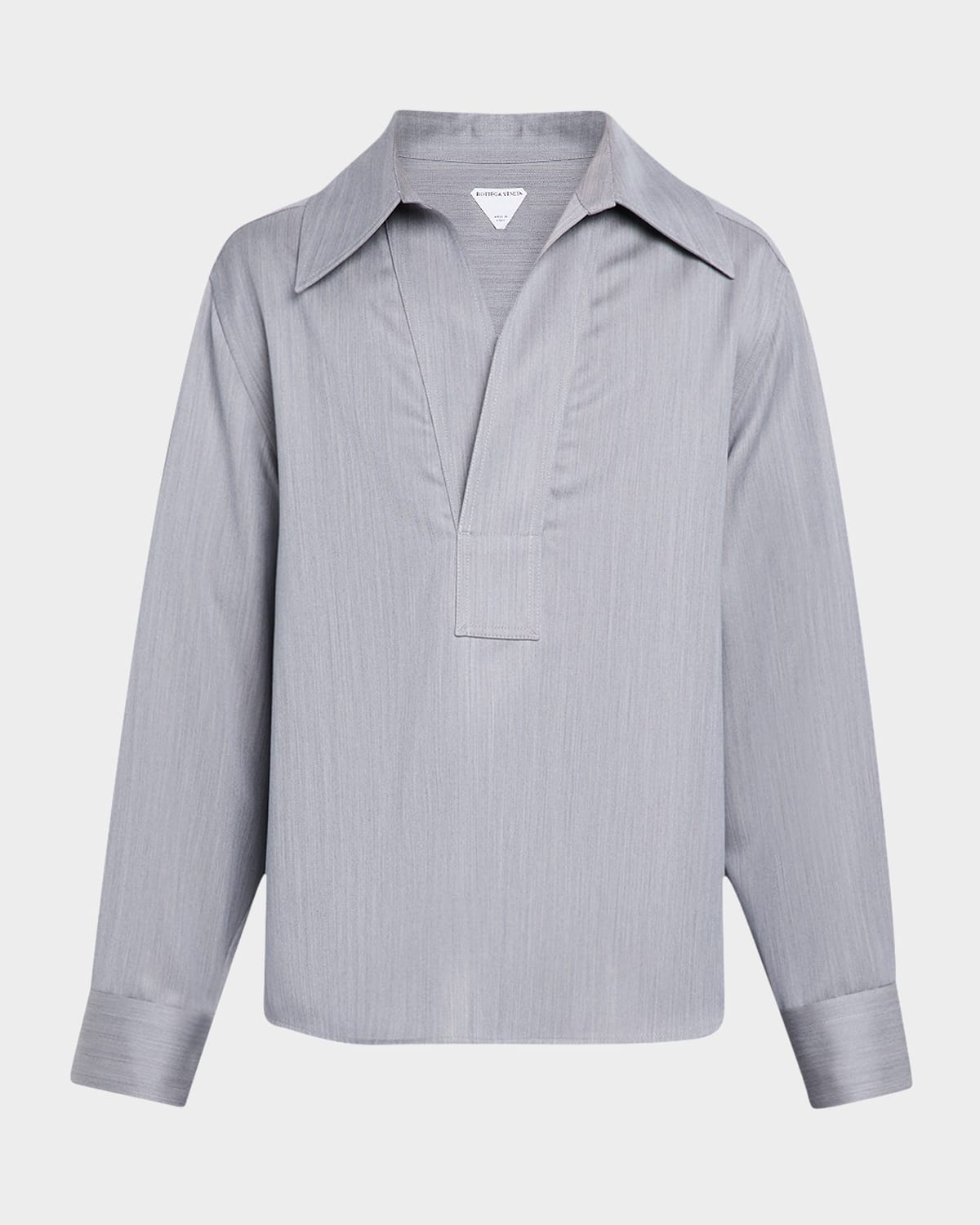 Bottega Veneta Wool Shirt In Gray