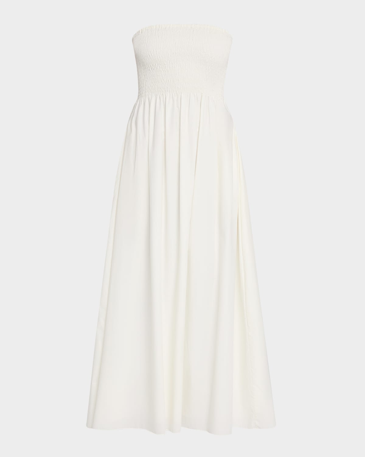 Jamie Strapless Linen Midi Dress