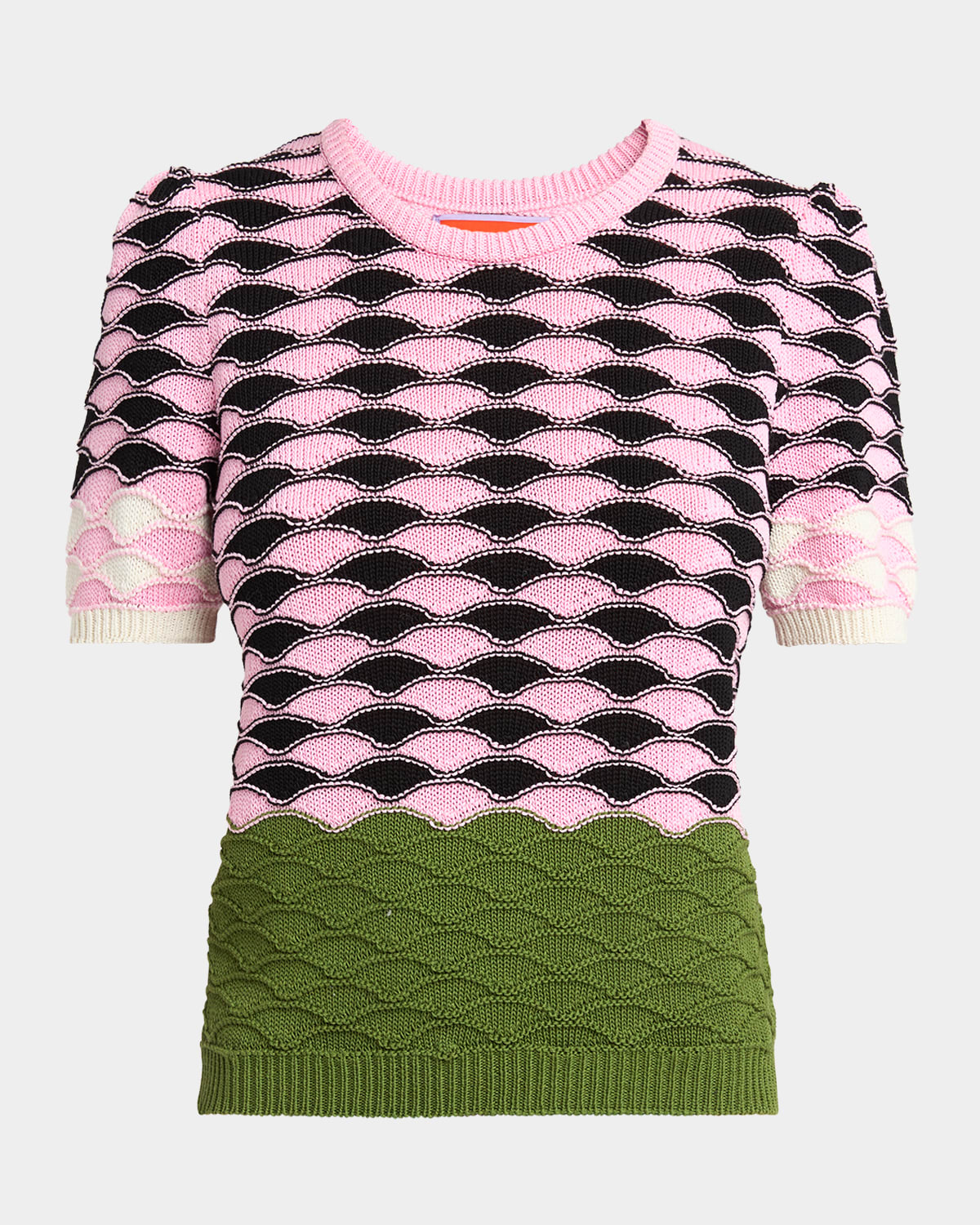 La Doublej Sunset Colorblocked Knit Tee