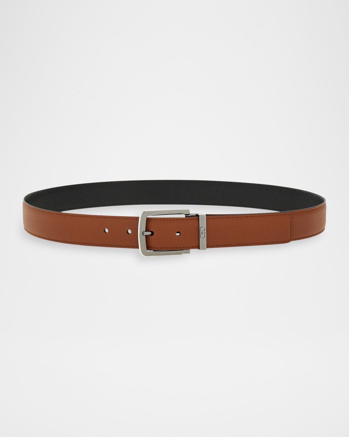 FERRAGAMO MEN'S REVERSIBLE LEATHER BELT