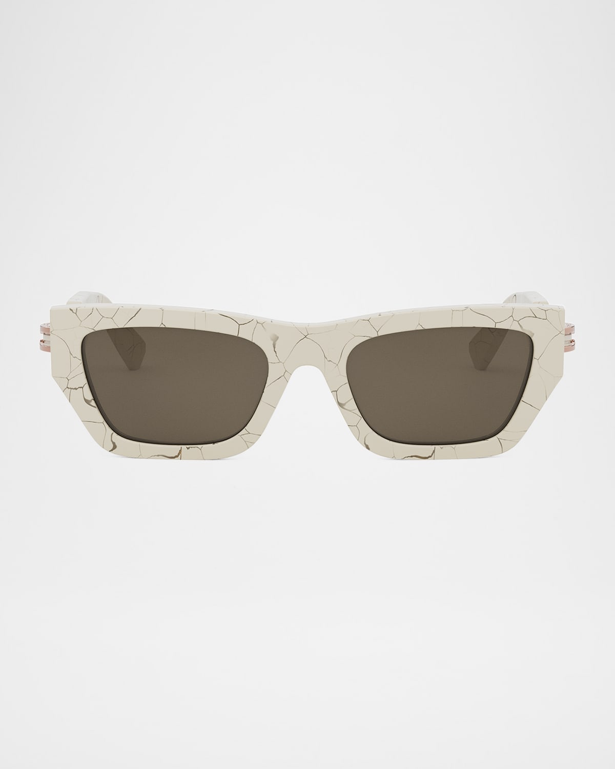 Bvlgari B. Zero1 Sunglasses In Whiteotherbrown