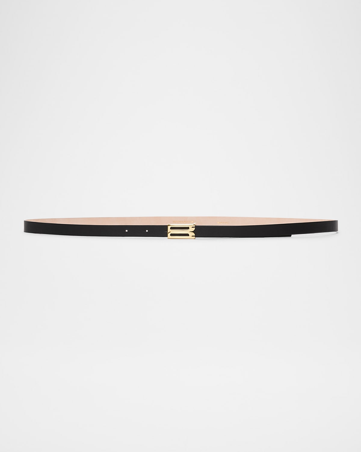 VICTORIA BECKHAM FRAME B-LOGO MICRO LEATHER BELT 
