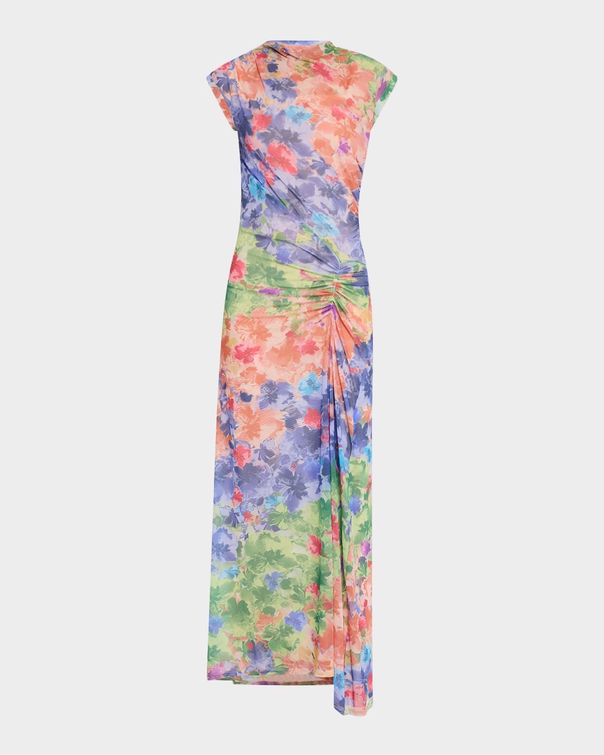 Natalia Radiant Petals Draped Maxi Dress