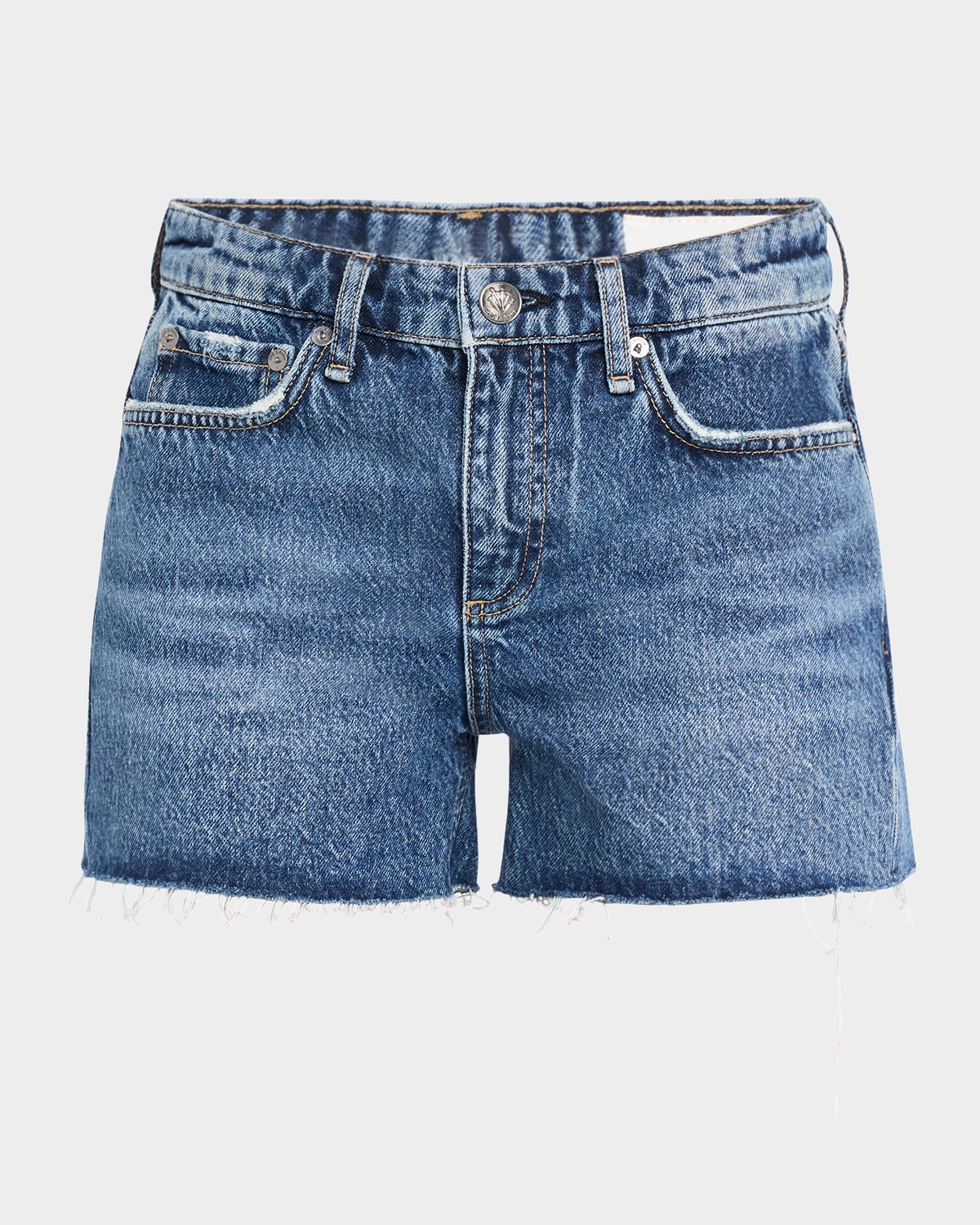 RAG & BONE DRE LOW-RISE DENIM SHORTS 