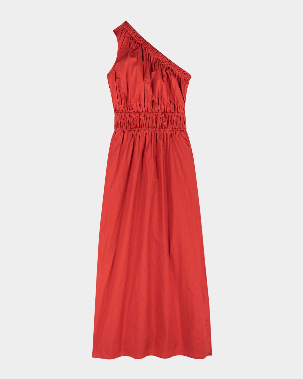 Selani Asymmetric Cotton Poplin Midi Dress