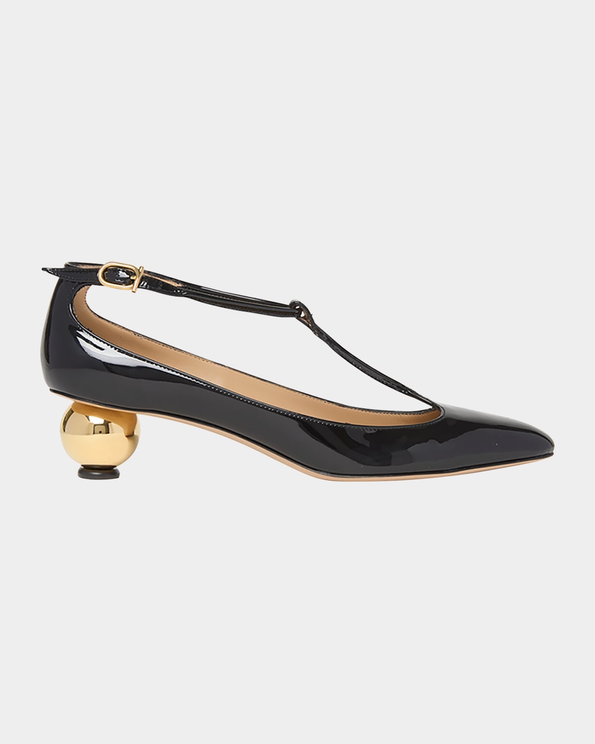 Marry Suede Gancini Ballerina Flats