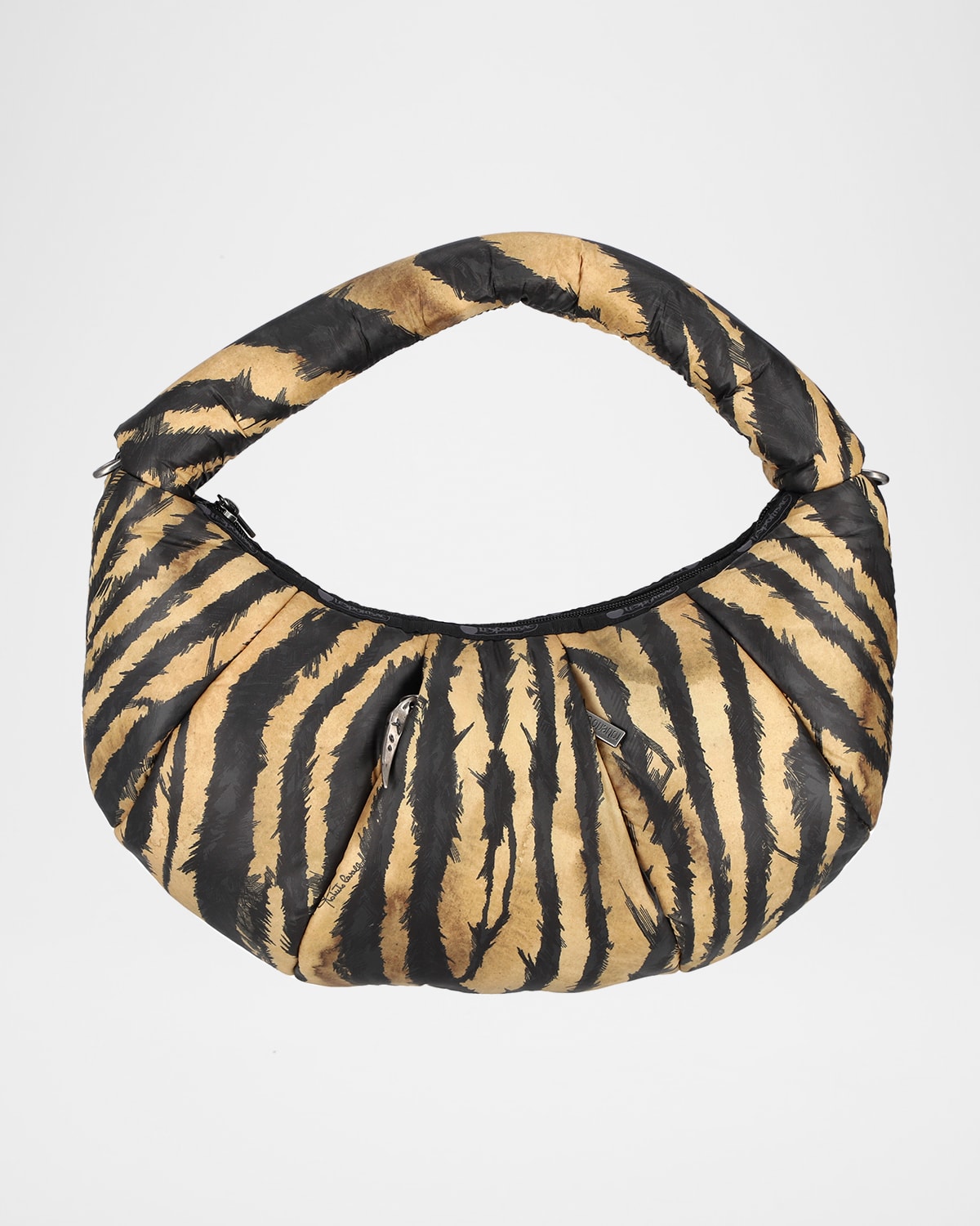 LESPORTSAC X ROBERT CAVALLI VENEZIA SMALL ZEBRA-PRINT TOP-HANDLE BAG 