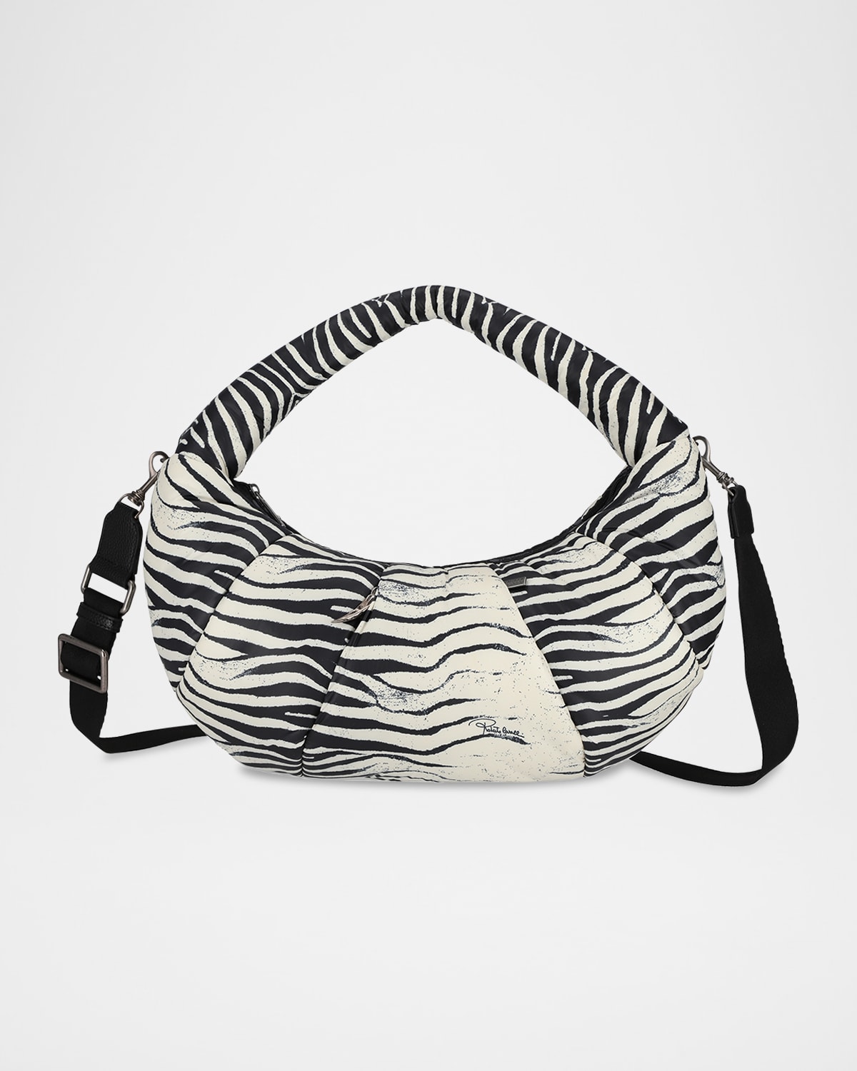 x Roberto Cavalli Venezia Medium Zebra-Print Shoulder Bag