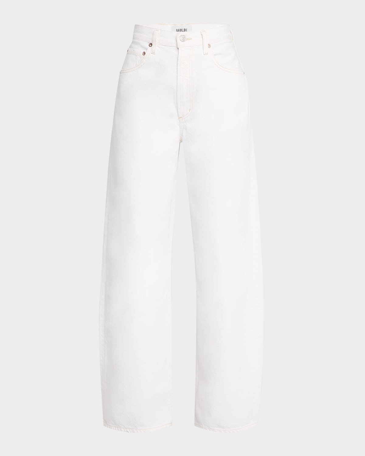 Shop Agolde Low Curve Jeans In Milkshake