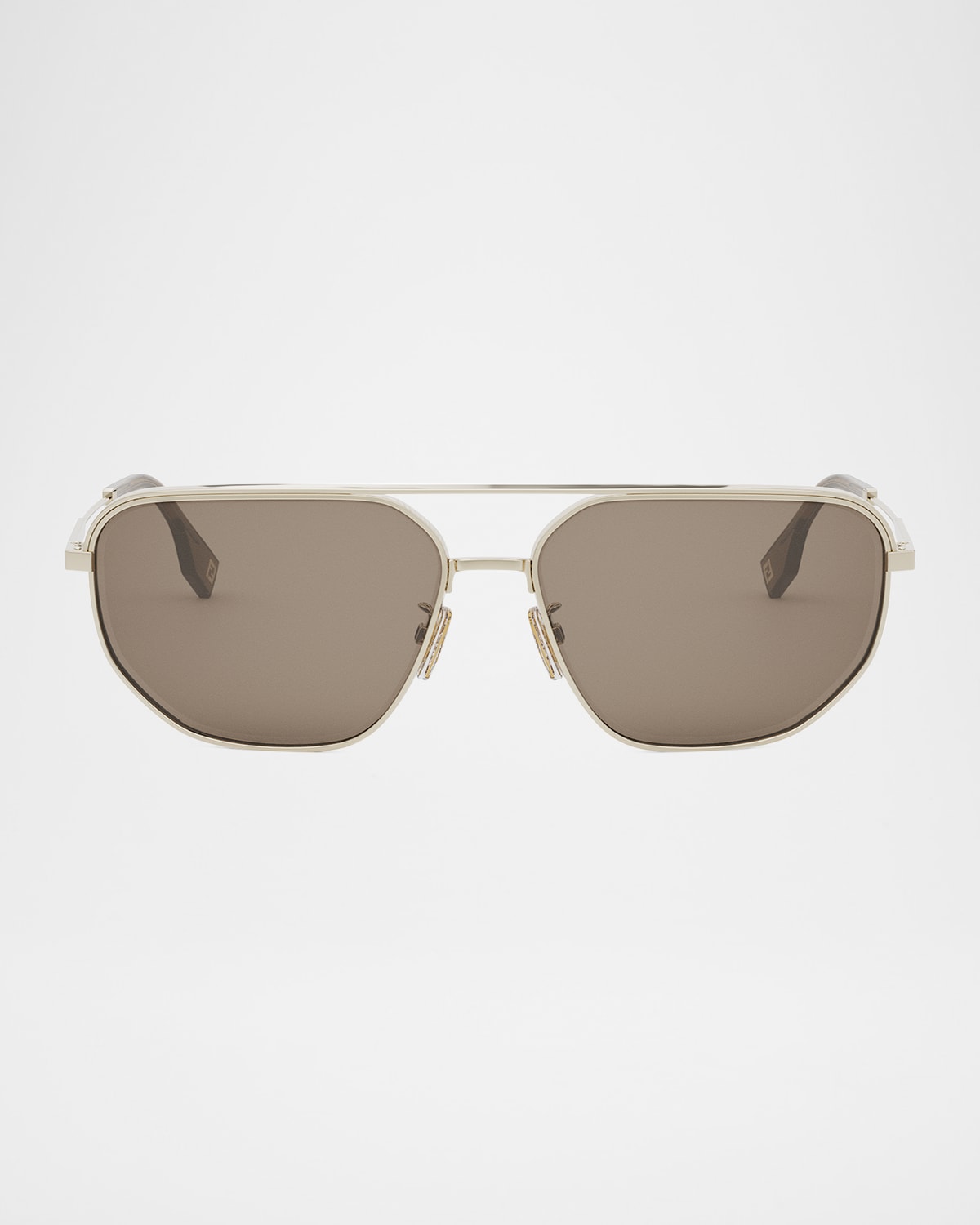 Men's Fendi Travel Metal Rectangle Sunglasses