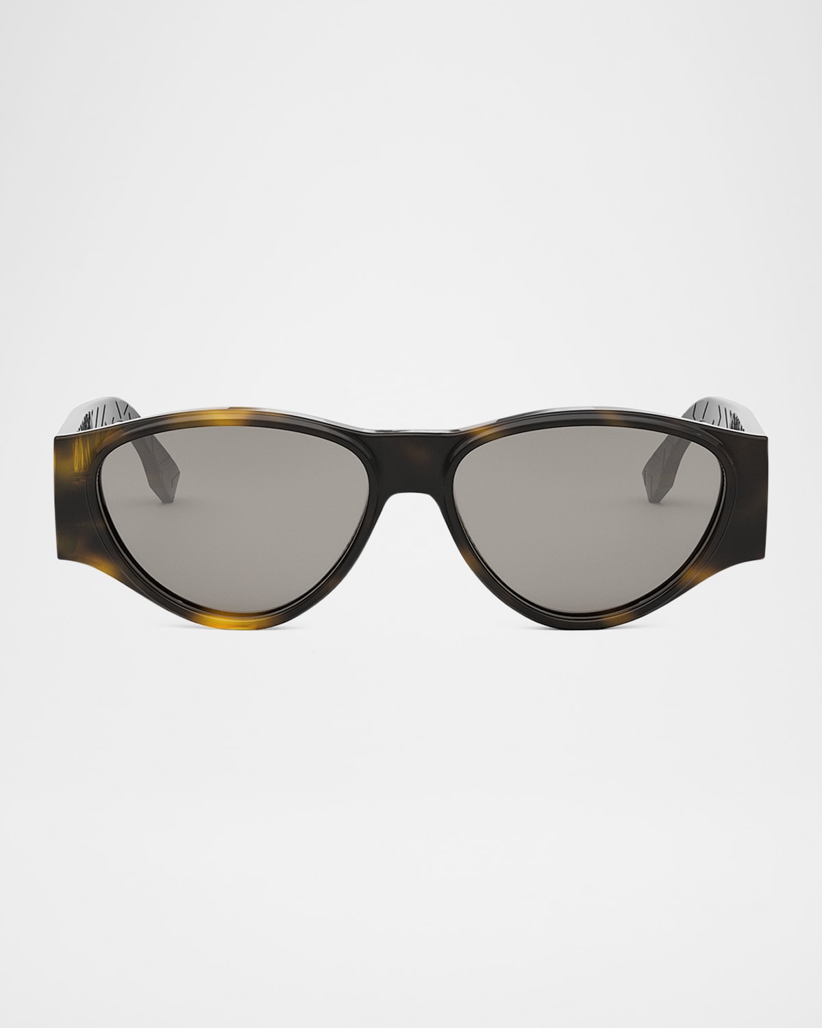 Men's FF Squared Acetate Oval Sunglasses