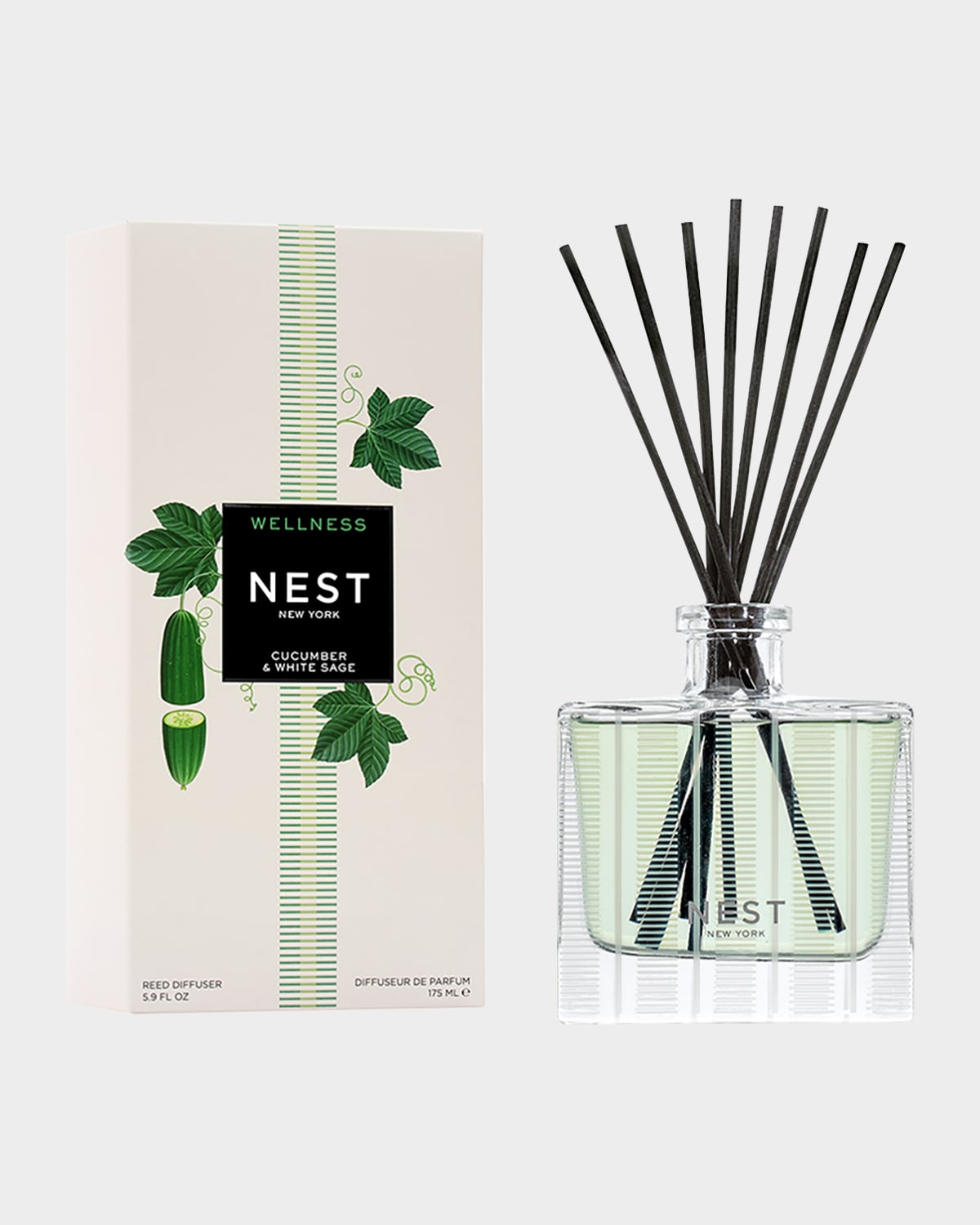 NEST NEW YORK CUCUMBER & WHITE SAGE REED DIFFUSER, 5.9 OZ. 