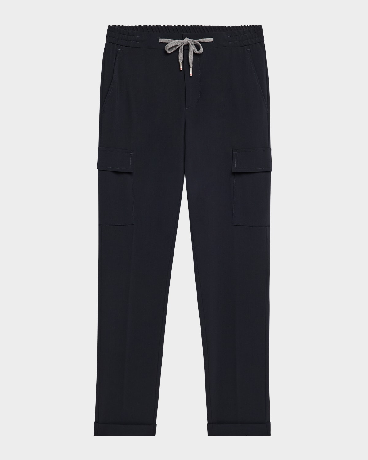 Men's Super 160s Crepe Drawstring Cargo Pants