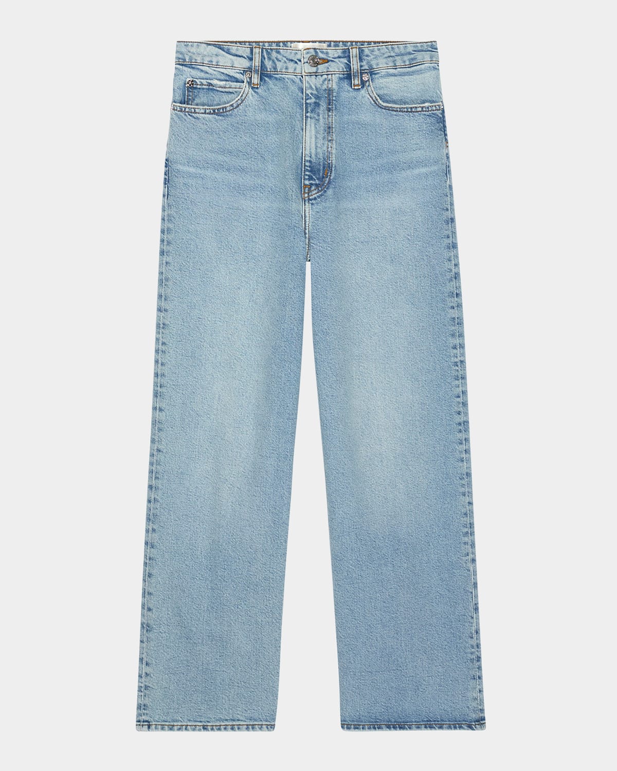 Frame Light Blue Wide Jeans In Dolly
