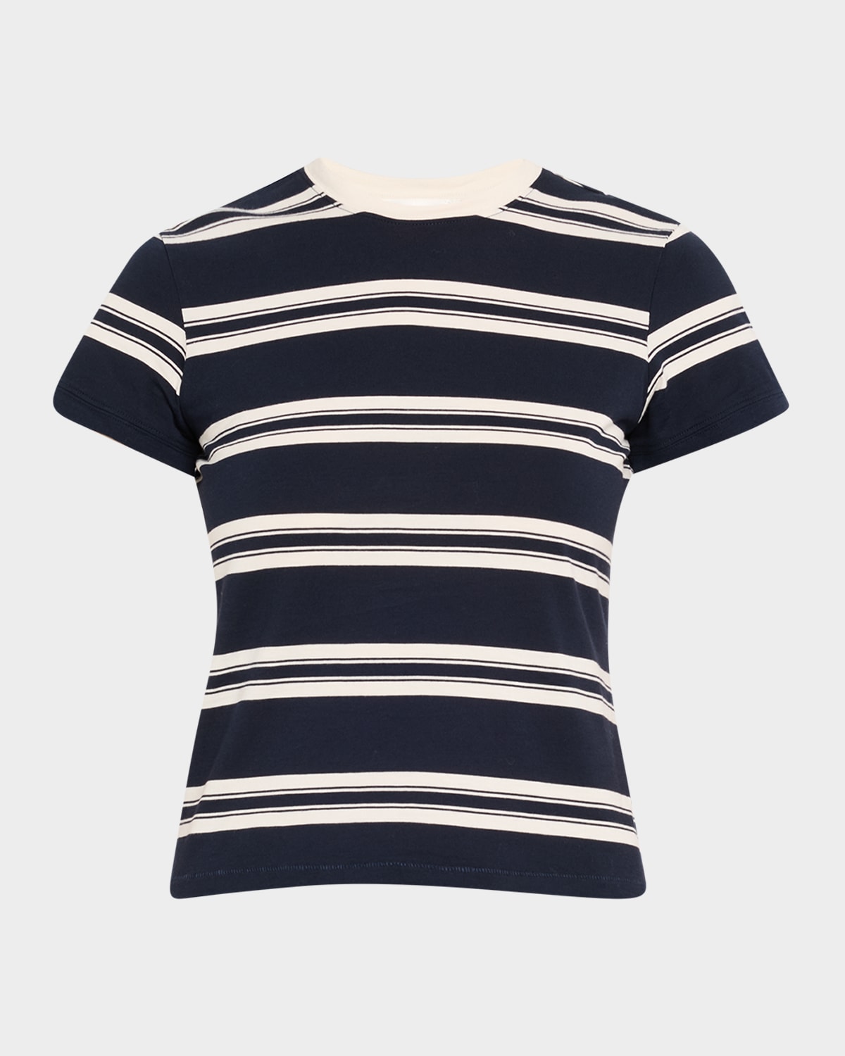 Frame The Baby Tee In Navy Multi
