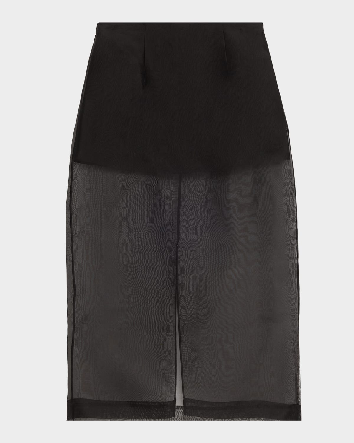 Frame The Silk Organza Skirt In Black