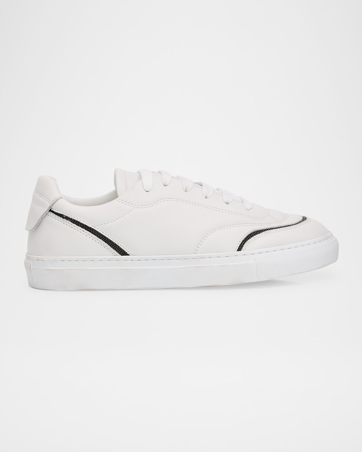 Brunello Cucinelli Leather Monili Low-top Sneakers