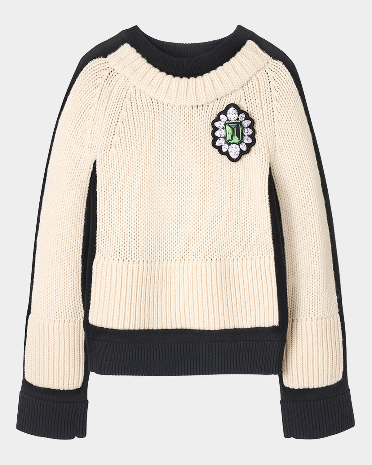 Trompe Loeil Charm Crewneck Sweater
