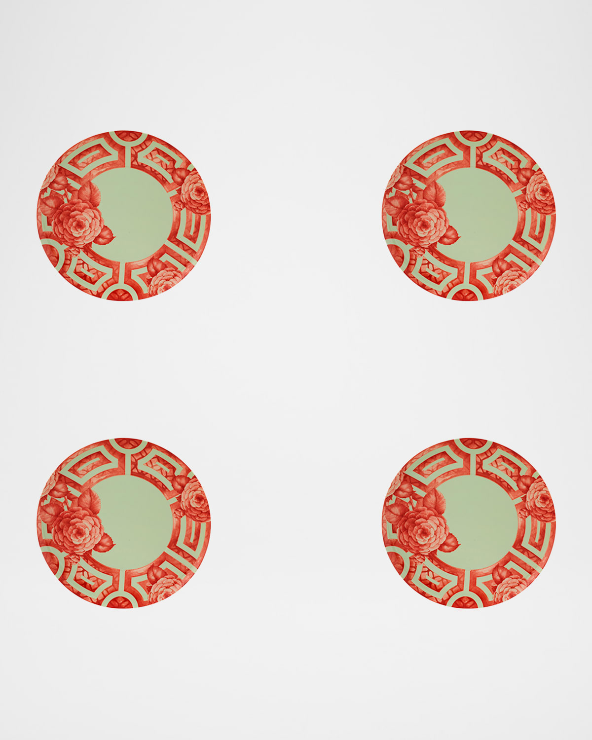 Vista Alegre The Meaning Dessert Plates, Set Of 4 In Red