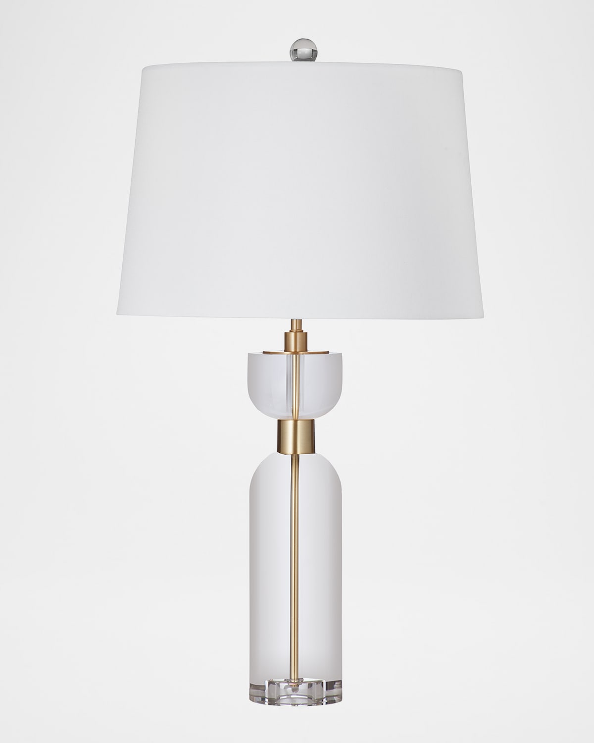 Katherine Noble By Bmc Bollin 27" Crystal Table Lamp In Crystal/brass