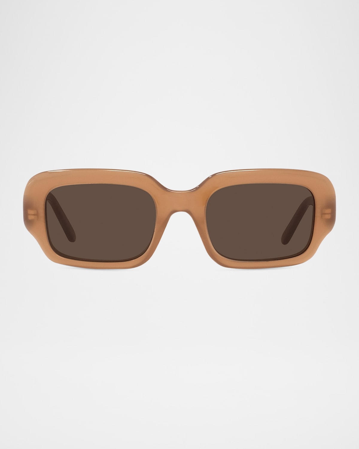 Loewe Men's Lw40158im Acetate Rectangle Sunglasses In Dark Brown