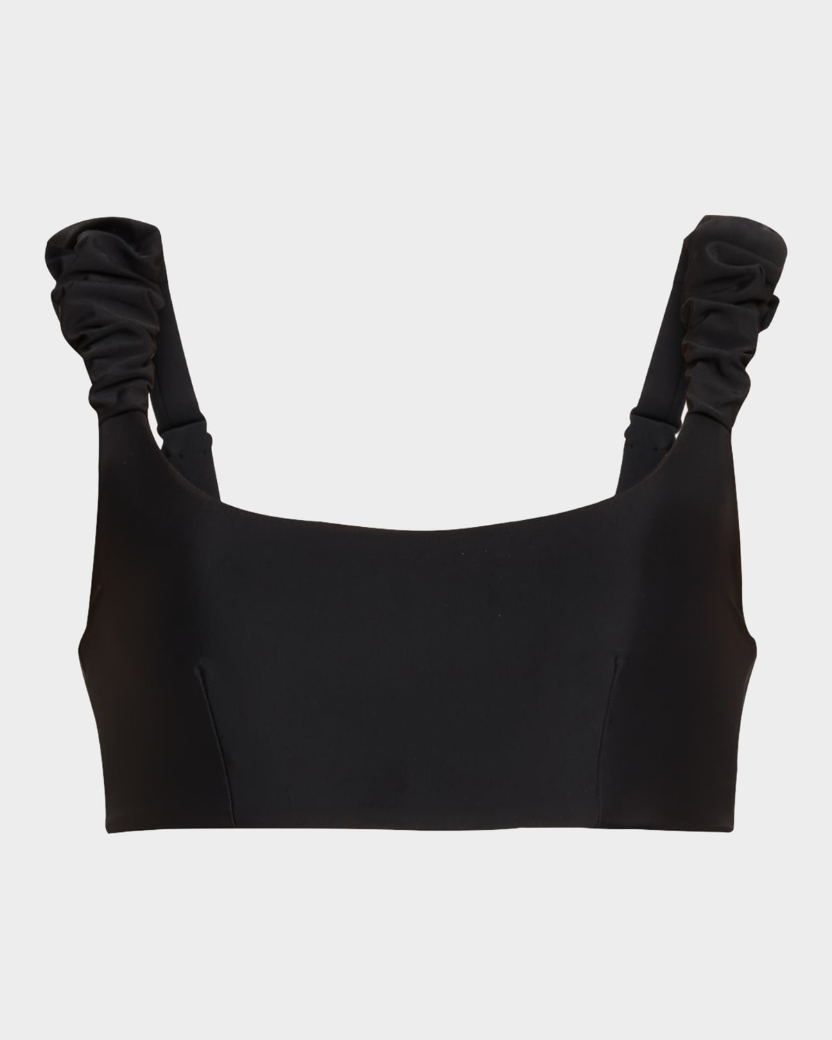 Ramy Brook Joelle Scoop Neck Bikini Top In Black