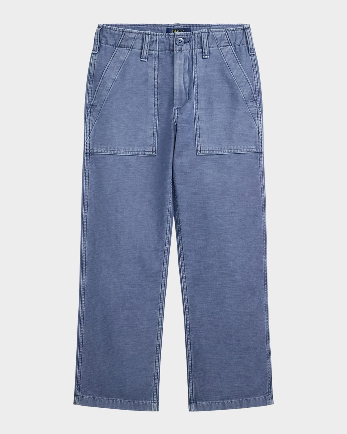 Polo Ralph Lauren Girl's Ricky Cargo Pants In Nimes Blue