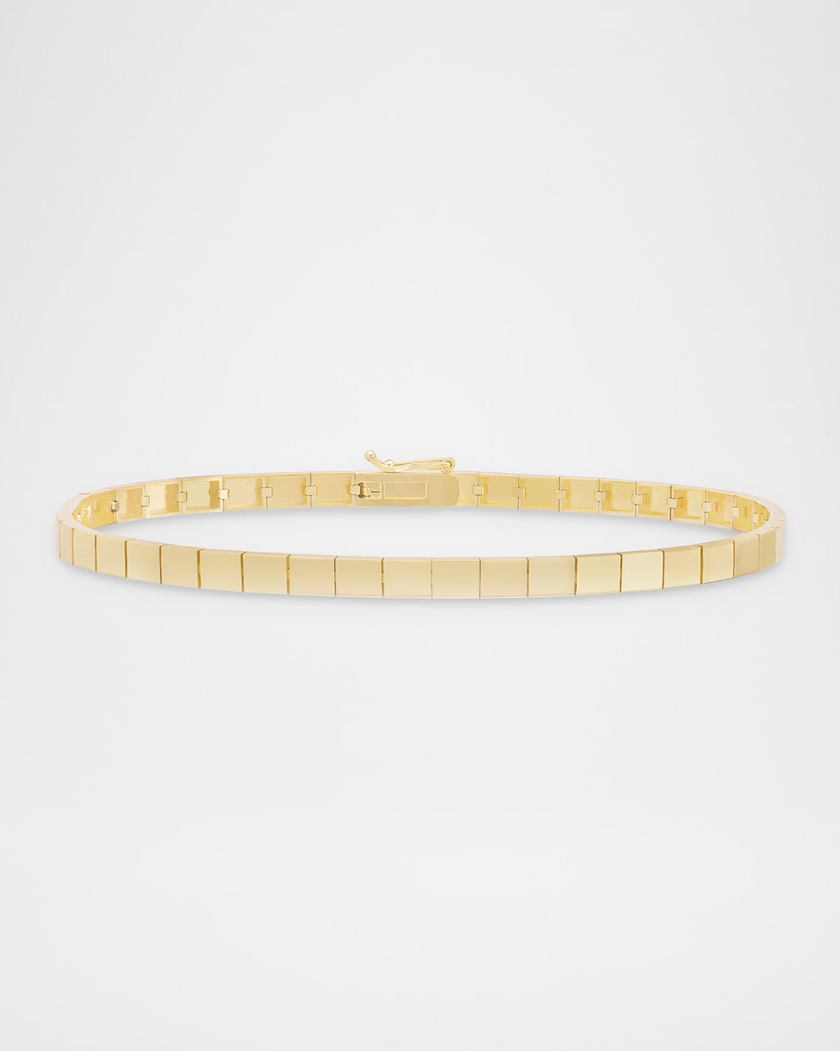 LANA Thin Flash Tile Chain Bracelet in 14K Yellow Gold