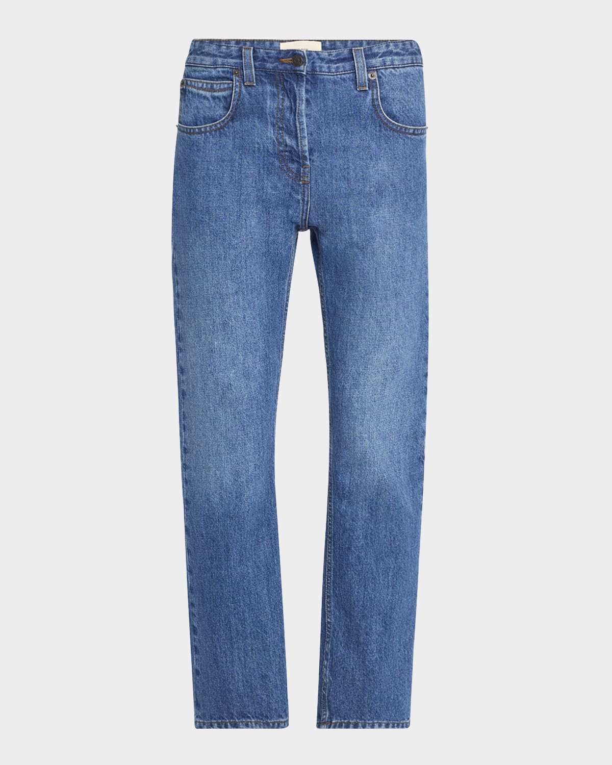 Shop The Row Riaco Slim-leg Ankle Jeans In Washed Blue