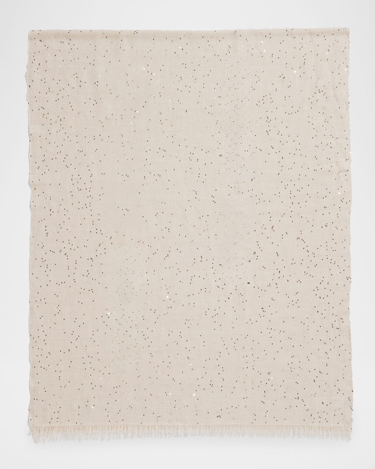 Brunello Cucinelli Speckled Lightweight Linen Scarf