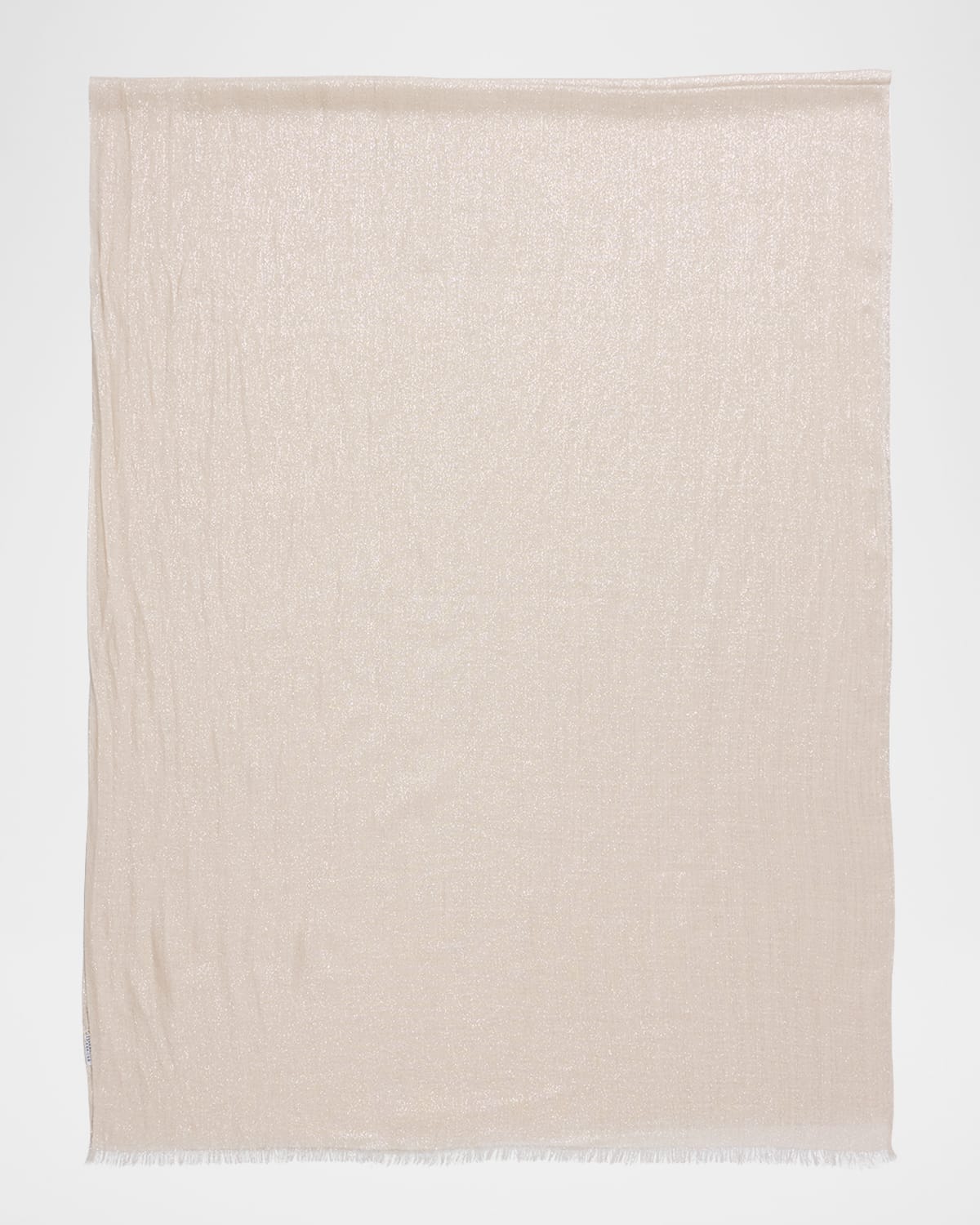 Brunello Cucinelli Lightweight Cashmere-blend Scarf In Sand