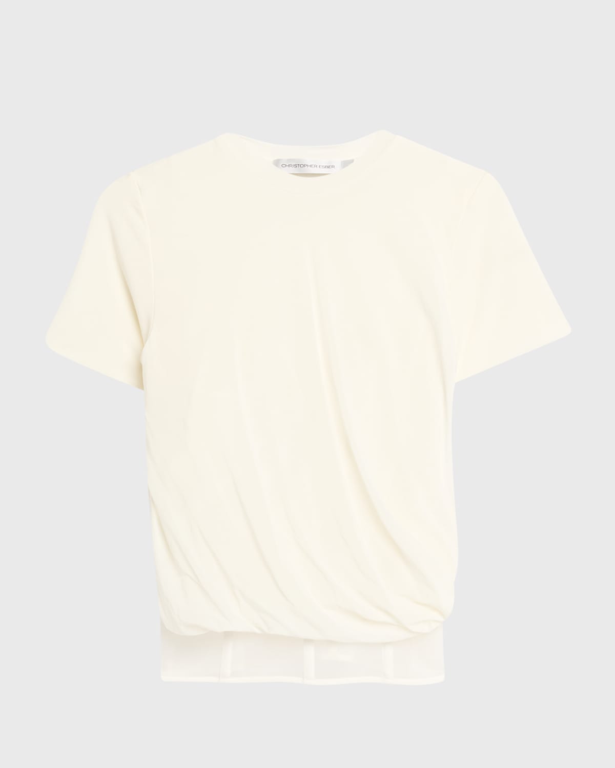 Coiled Jersey Corset Tee