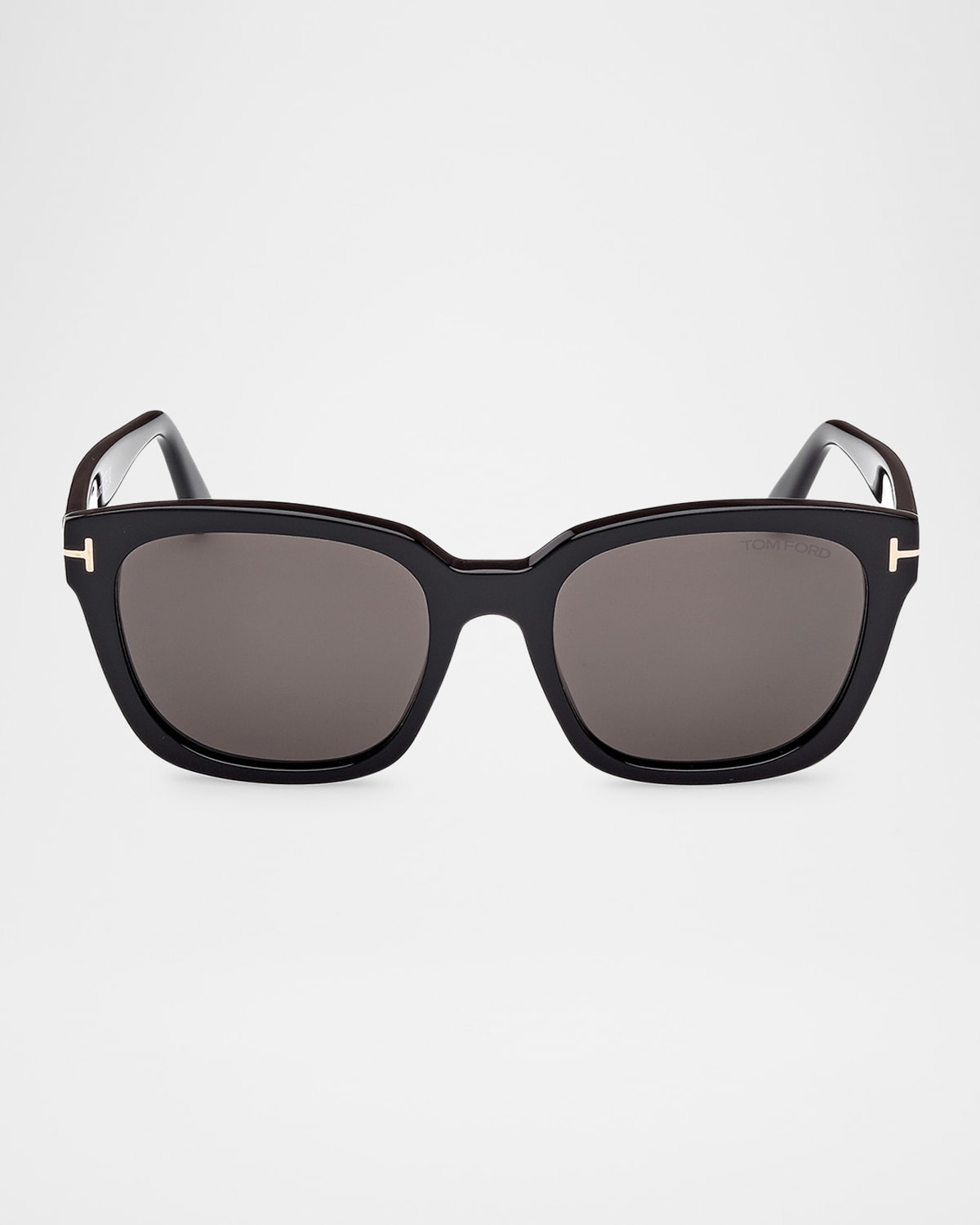 Tom Ford Haylay Acetate Rectangle Sunglasses In Sblksmk