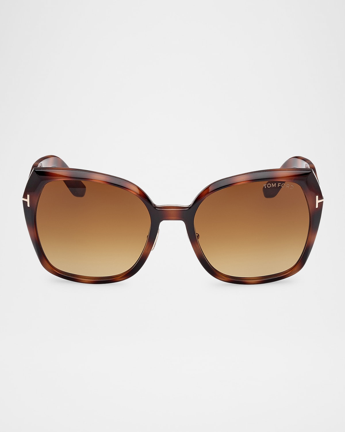 Tom Ford Plum Plastic Cat-eye Sunglasses In Colhavbrng