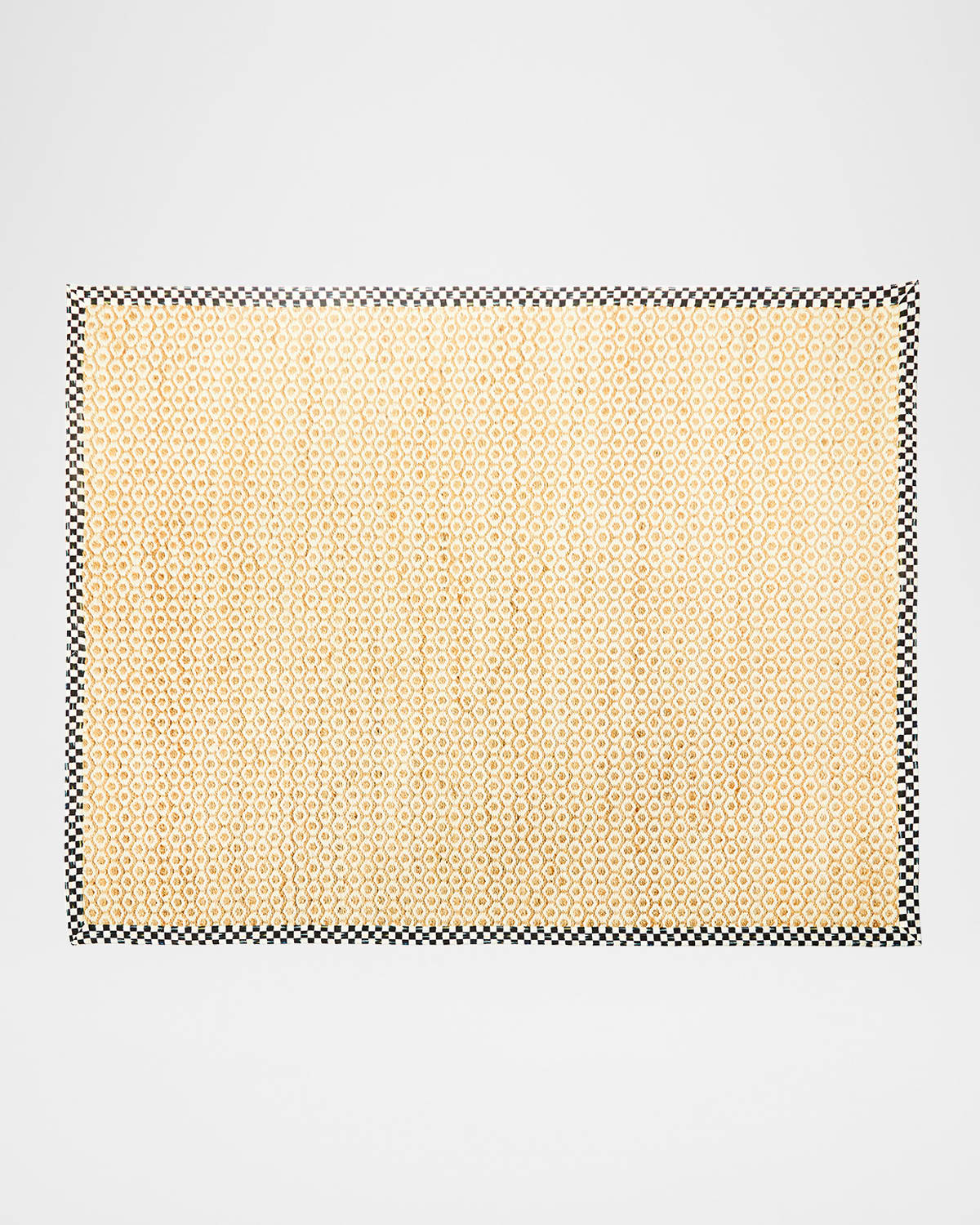 Mackenzie-childs Courtly Check Natural Honeycomb Jute Rug, 8' X 10'