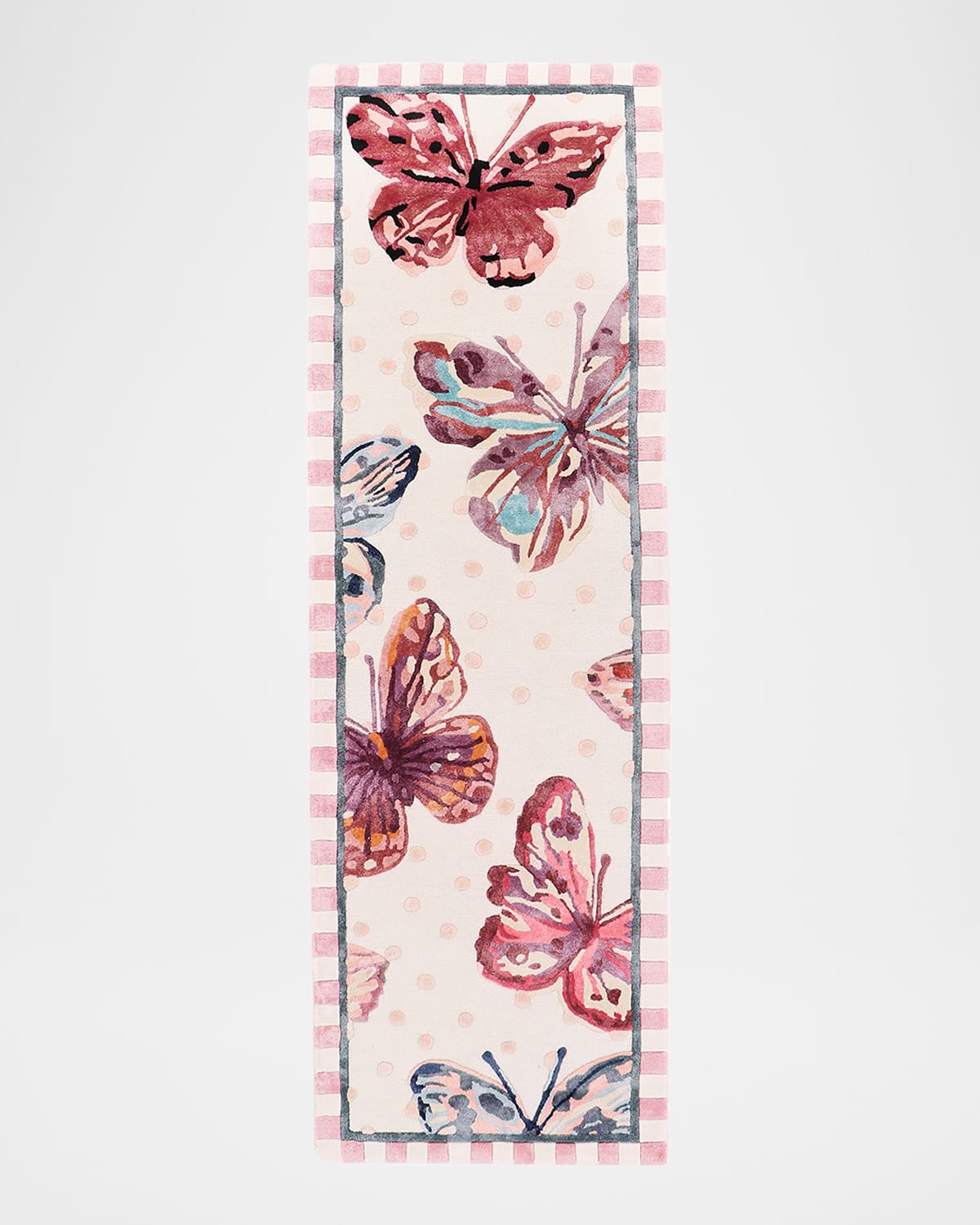 Mackenzie-childs Eternity Butterfly Rug, 2'6" X 8'