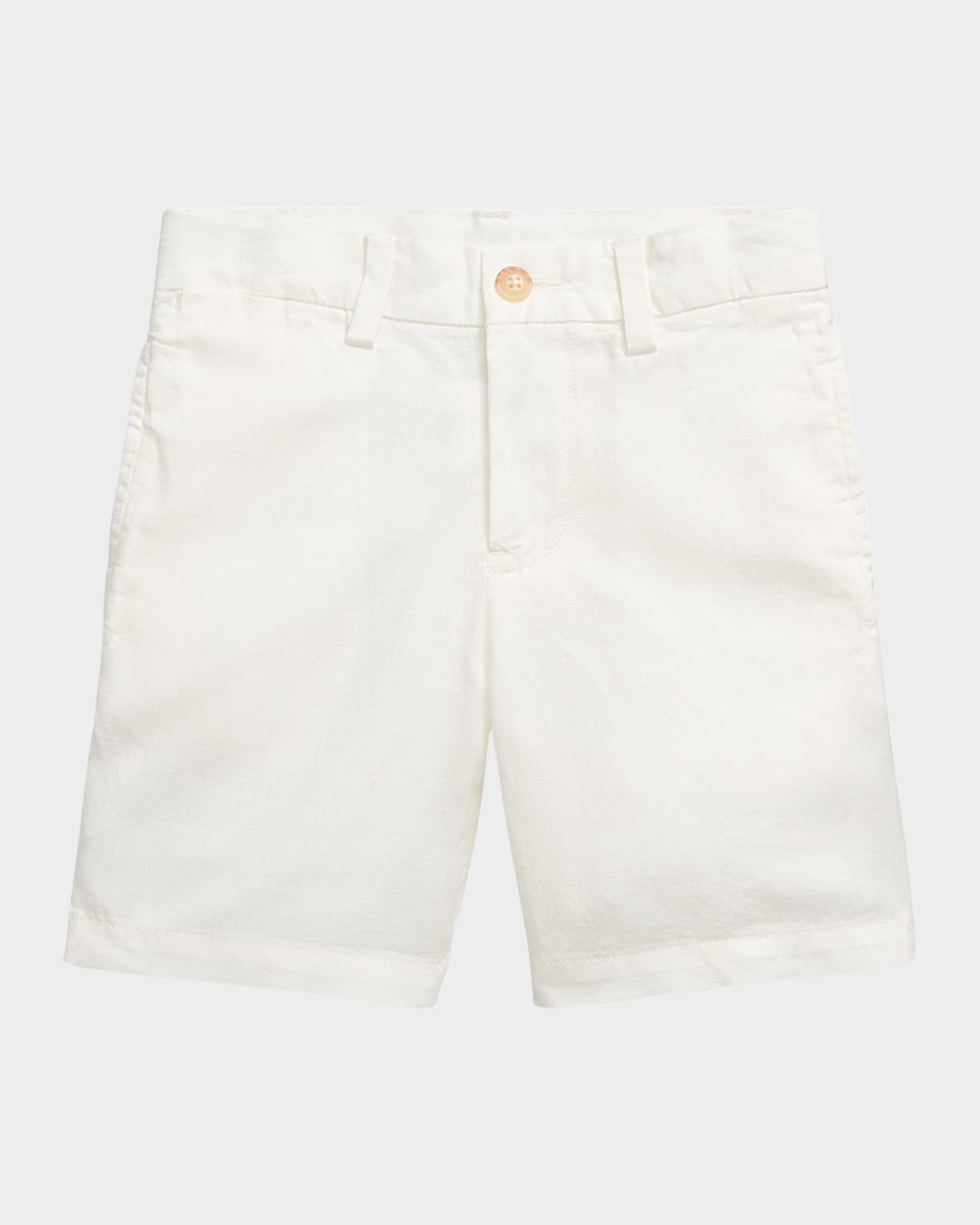 Polo Ralph Lauren Boy's Preppy Pony Embroidered Shorts In Deckwash White