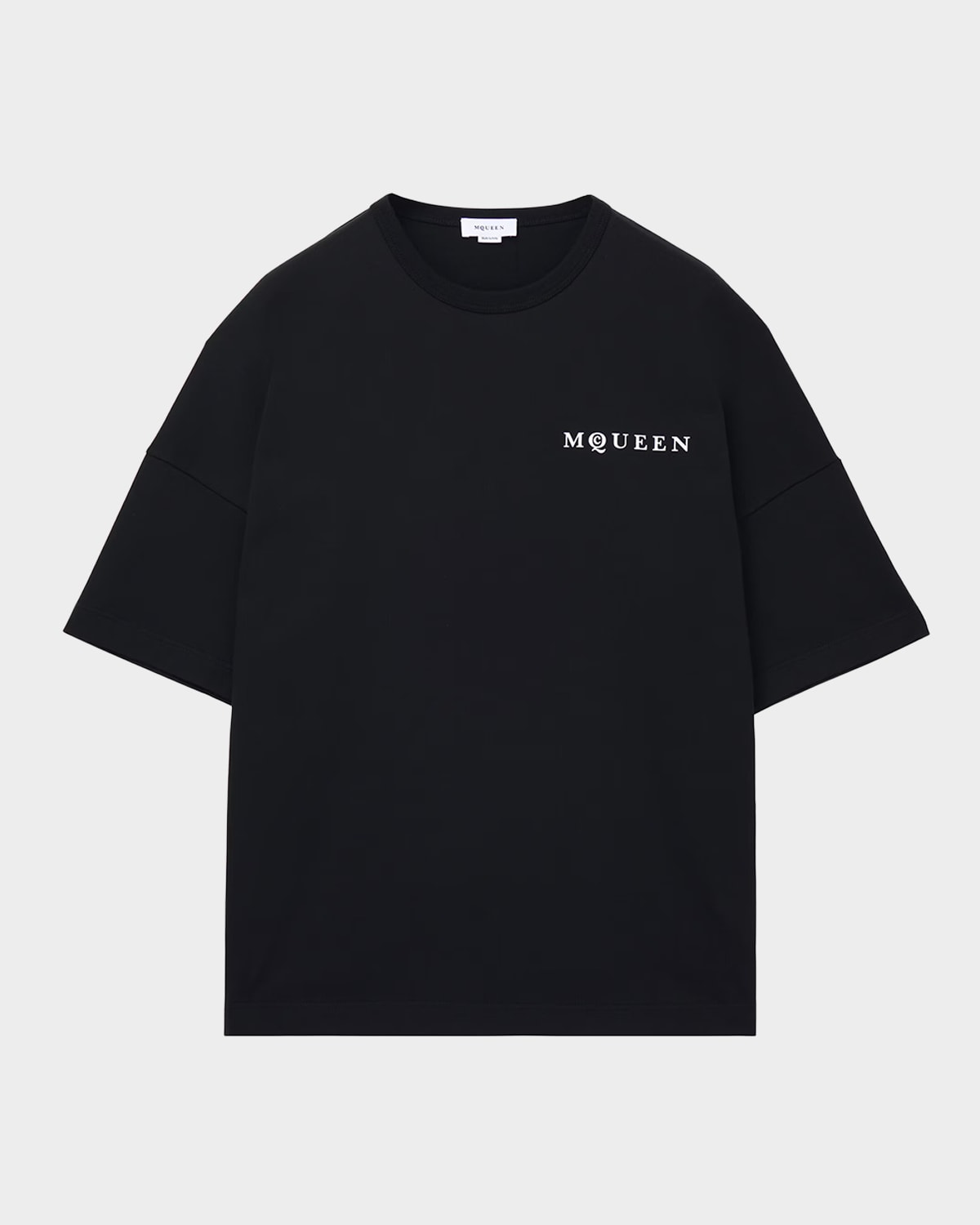 Alexander Mcqueen Black Cotton Clothing T-shirts And Polos