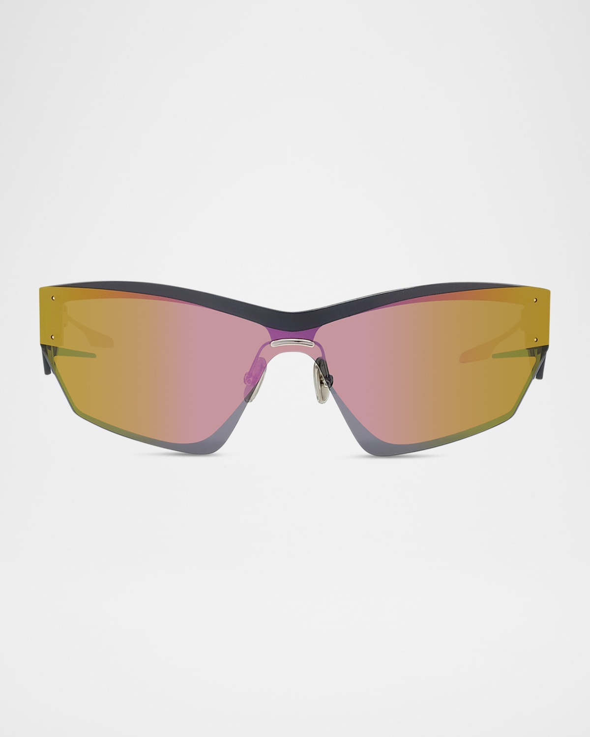Givenchy Givcut Metal Shield Sunglasses In Srgld