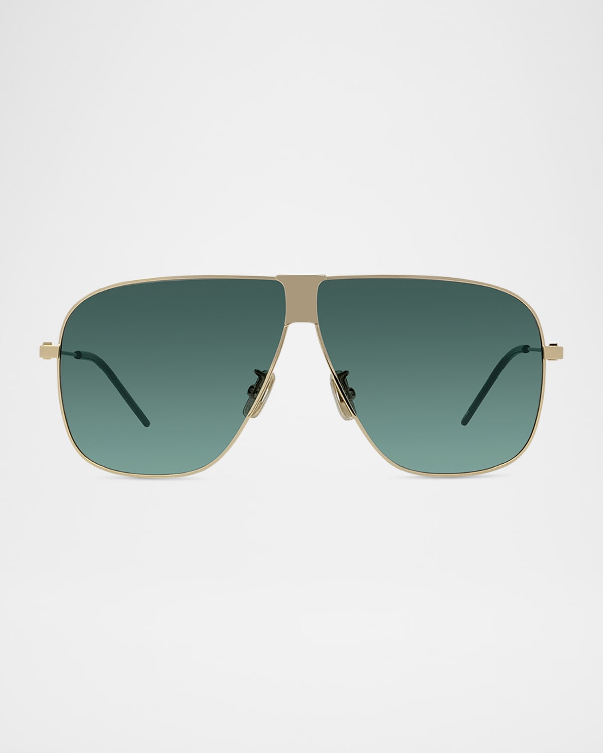 Givenchy Gv Speed 64mm Oversize Gradient Pilot Sunglasses In Srgldgrng