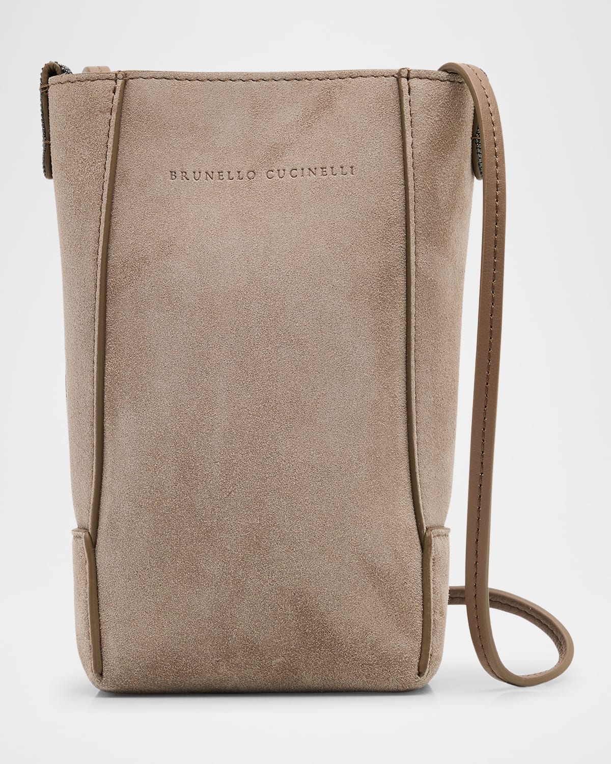 Duo Suede Phone Crossbody Bag